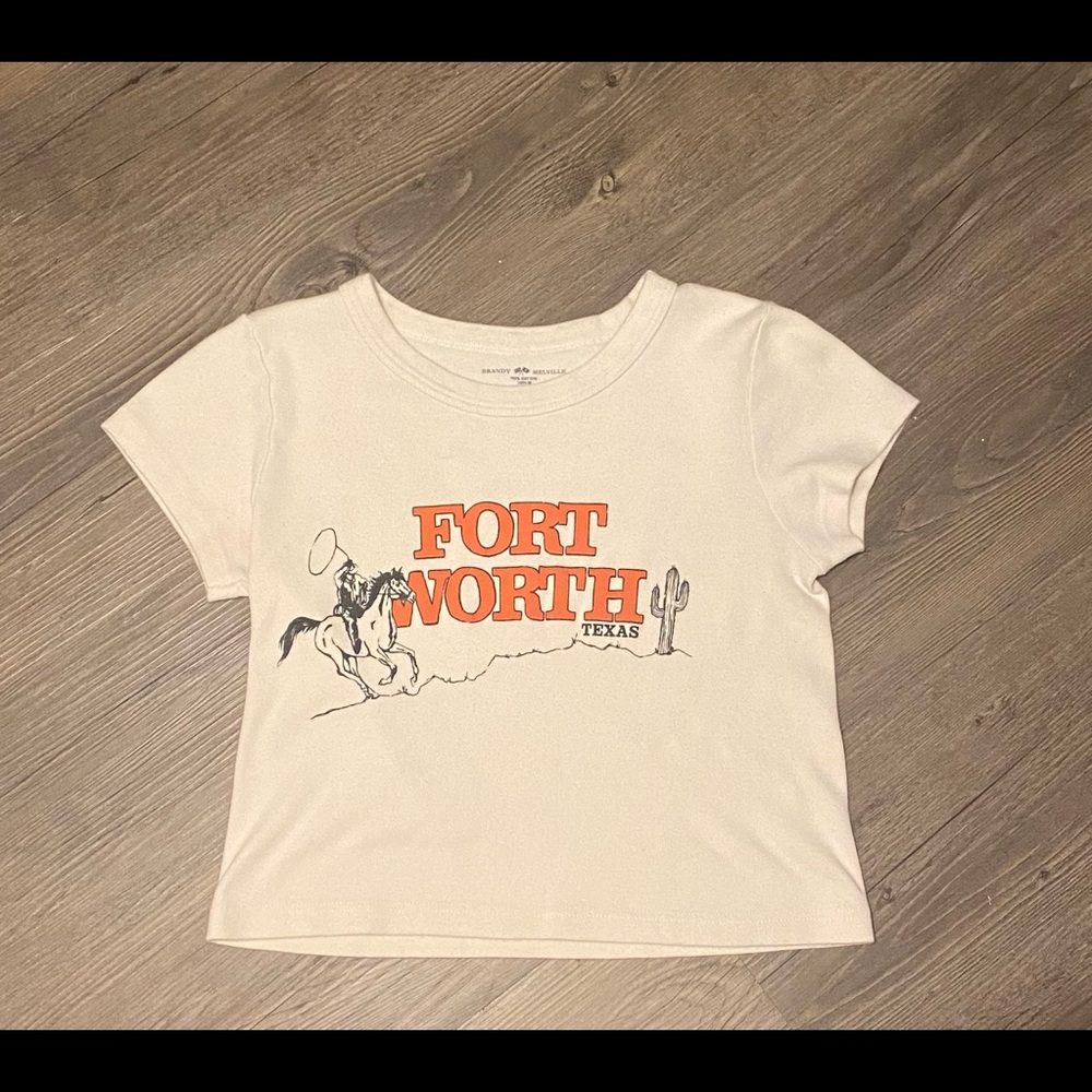 XS Cream Brandy Melville Tee